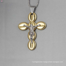 Fashion jesus cross pendants, gold cross pendants wholesale
